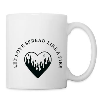 Let Love spread like a Fire - Liebe Feuer - Mug - white - Right
