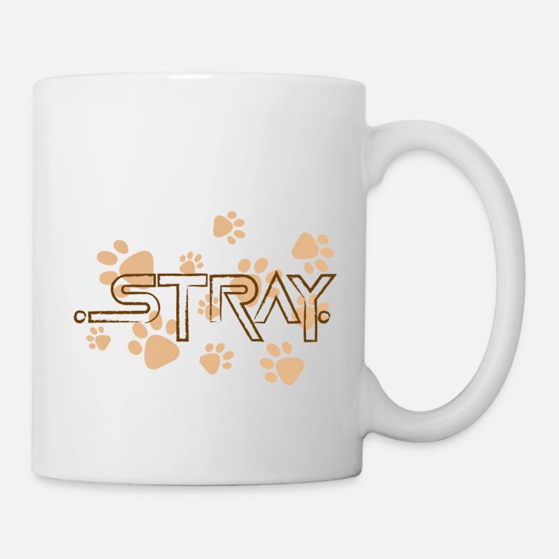 The Cat Stray - Mug blanc - blanc