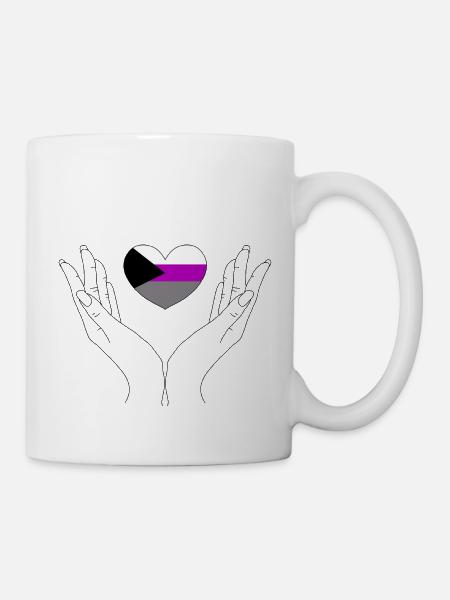 Demisexuell Hände - Tasse - Weiß