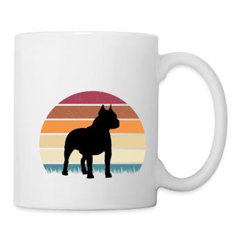 American Staffordshire Terrier Vintage Premium - Mug - white - Right