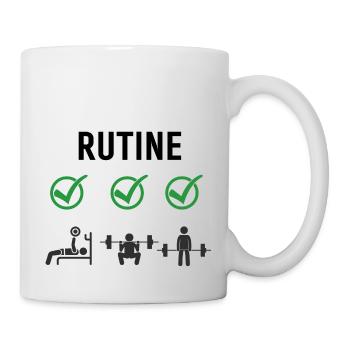 Gym Deadlifts Workout love - ma déroute de fitness de passe-temps - Mug blanc - blanc - Droite