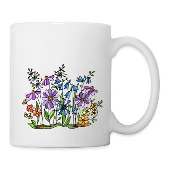 Fleur - Mug blanc - blanc - Droite