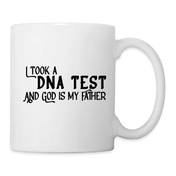 J’ai fait un test ADN et Dieu est mon père 10 - Mug blanc - blanc - Droite