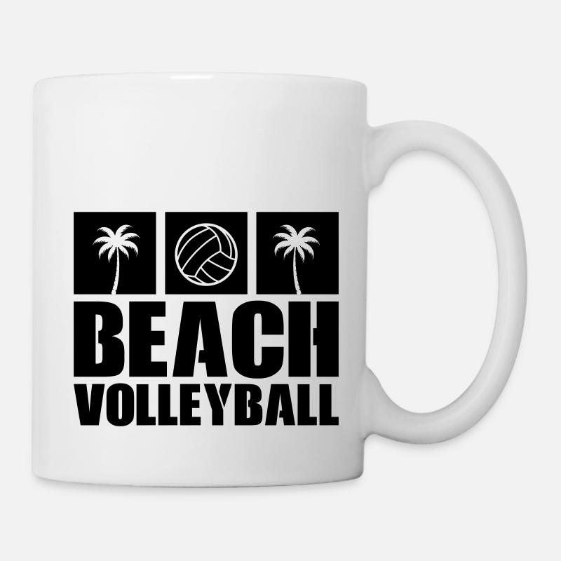 Beach-volley - Mug blanc - blanc