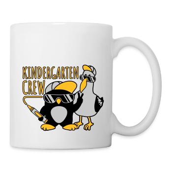 Kindergarten Crew Möwe Pinguin - Tasse - Weiß - Rechts