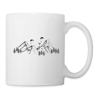 winter transparent - Tasse - Weiß - Rechts