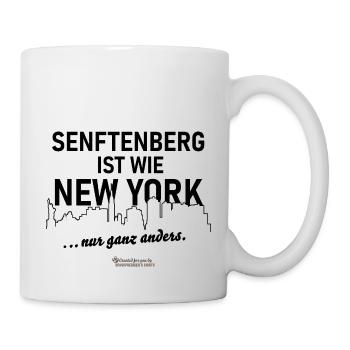 Senftenberg ist wie New York - Tasse - Weiß - Rechts