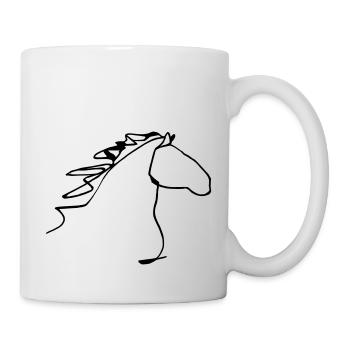 Horse head oneline - Mug - white - Right