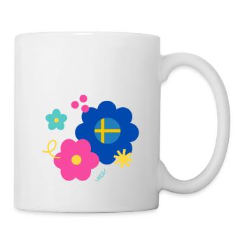 Blommor - Tasse - Weiß - Rechts
