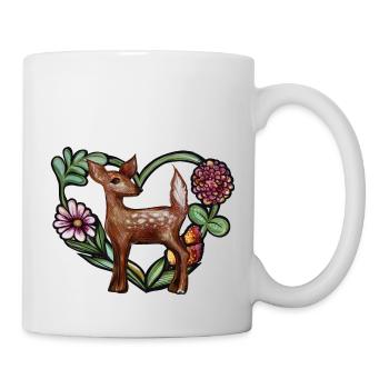 Art fauve mignon - Mug blanc - blanc - Droite