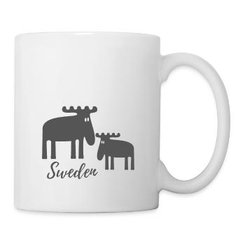 Elche Schweden - Tasse - Weiß - Rechts