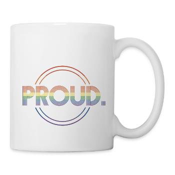 Stolzes Coming-out Gay Pride LGBT - Tasse - Weiß - Rechts