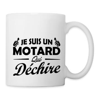 Je suis un motard qui déchire / humour motard - Mug blanc - blanc - Droite