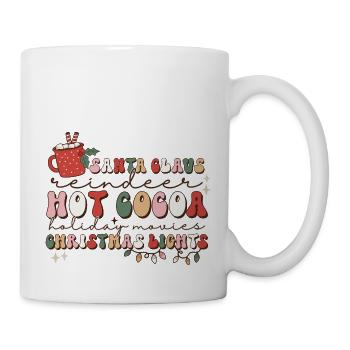 Cocoa Santa Claus Weihnachten Retro Weihnachtslied - Tasse - Weiß - Rechts