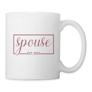 Spouse Est. 2023 - Men & Women Wedding Day Gift - Mug - white - Right