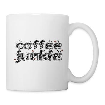 coffee junkie - Tasse - Weiß - Rechts