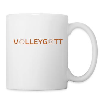 Volley god ball transparent orange - Mug - white - Right