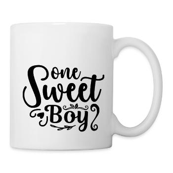 Ein süßer Junge - positives Zitat - Tasse - Weiß - Rechts