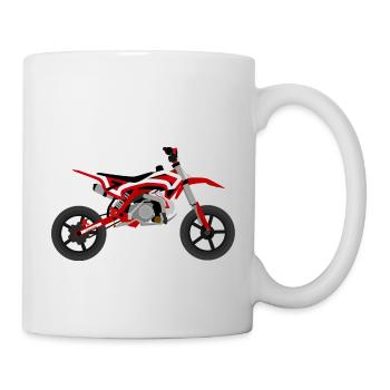 super Moto Rot Weiss - Tasse - Weiß - Rechts