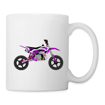 super Moto Lila Weiss - Tasse - Weiß - Rechts