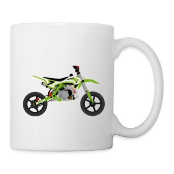 super Moto Vert Blanc - Mug blanc - blanc - Droite