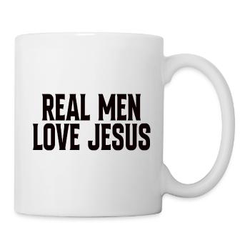 Real Men Love Jesus - Tasse - Weiß - Rechts