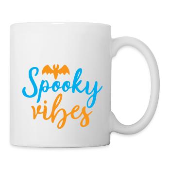 Spooky vibes- halloween humor - Mug - white - Right
