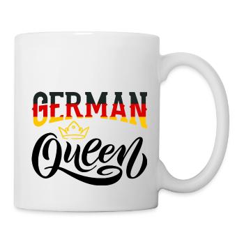 German Queen Germany German Flag - Tasse - Weiß - Rechts