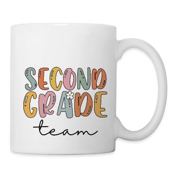 Team Second Grade Tribe Second Grade Teacher - Mug - white - Right