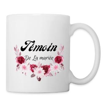 témoin de la mariée - Mug blanc - blanc - Droite