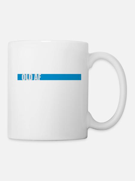 old AF Text Logo - Tasse - Weiß