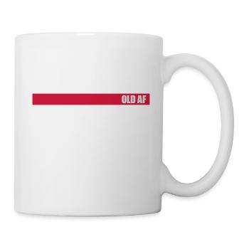 old AF Text Logo - Tasse - Weiß - Rechts