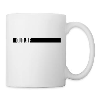 old AF Text Logo - Tasse - Weiß - Rechts