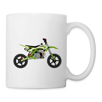 super Moto Green White - Mug - white - Right