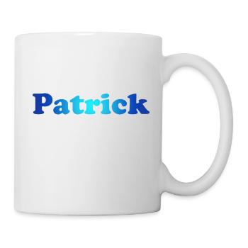 Patrick, bleu - Mug blanc - blanc - Droite
