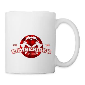 lumberjack check pattern - Mug - white - Right