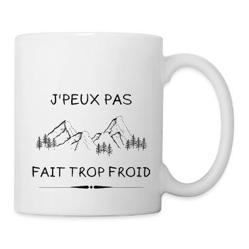 TROP FROID - Mug blanc - blanc - Droite
