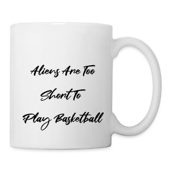 alien puns cool birthday present basketball player - Tasse - Weiß - Rechts