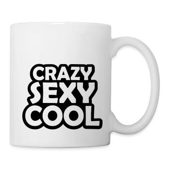 crazy sexy cool Design - Tasse - Weiß - Rechts