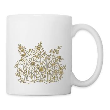 Fleur - Mug blanc - blanc - Droite