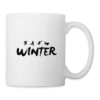 Snowboarden Snowboarder Snowboard Winter - Tasse - Weiß - Rechts