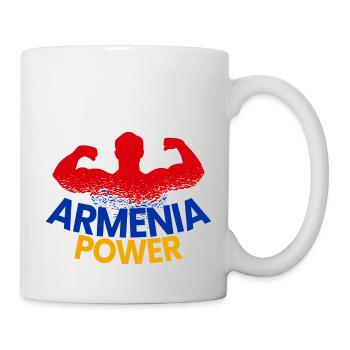 Armenia Power Armenia Flag Armenian MMA Fit - Mug - white - Right