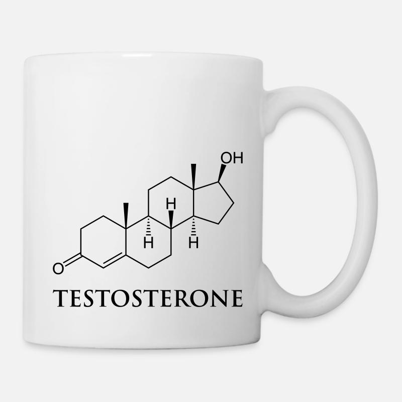 testostérone - Mug blanc - blanc