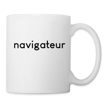 navigateur - Voile - Mug blanc - blanc - Droite