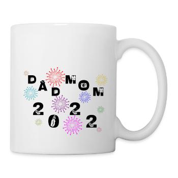 Dad and mom 2022 papa et maman fête 2022 - Mug blanc - blanc - Droite