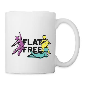 flat free - Tasse - Weiß - Rechts
