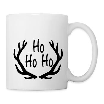 Reindeer HO HO HO - Mug - white - Right