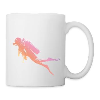Diving Silhouette - Mug - white - Right