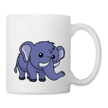 Mammoth Comic Animal - Mug blanc - blanc - Droite