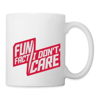 I dont care fact - Tasse - Weiß - Rechts